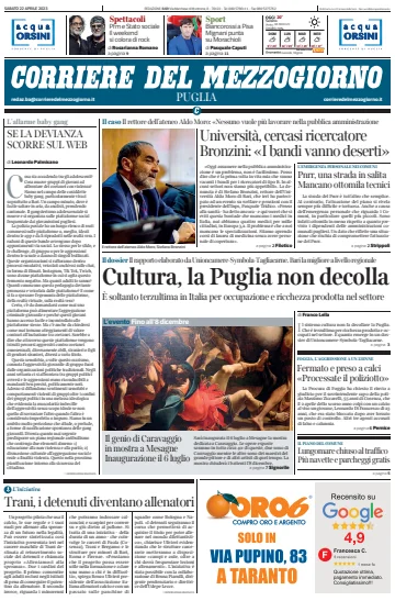 Corriere del Mezzogiorno (Puglia) - 22 Apr 2023