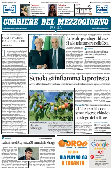 Corriere del Mezzogiorno (Puglia) - 24 May 2023