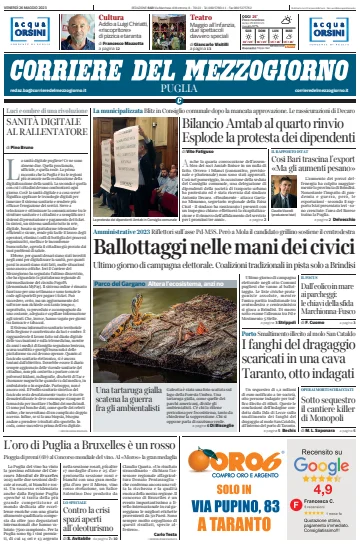 Corriere del Mezzogiorno (Puglia) - 26 May 2023