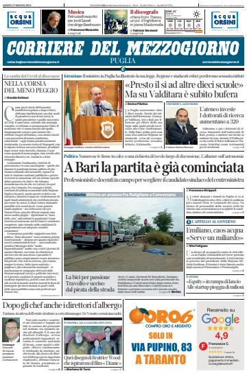 Corriere del Mezzogiorno (Puglia) - 27 May 2023