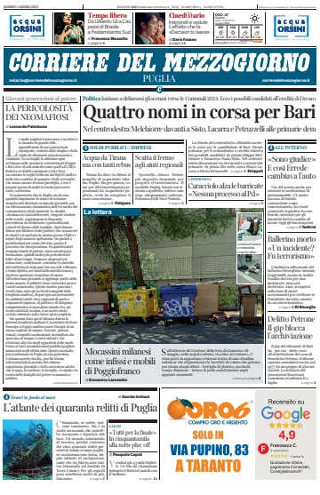 Corriere del Mezzogiorno (Puglia) - 1 Jun 2023