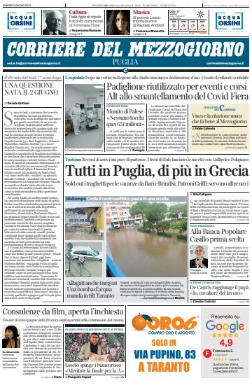 Corriere del Mezzogiorno (Puglia) - 2 Jun 2023
