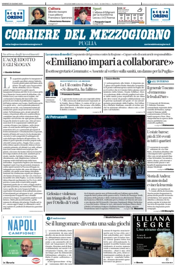 Corriere del Mezzogiorno (Puglia) - 23 Jun 2023