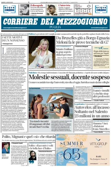 Corriere del Mezzogiorno (Puglia) - 1 Jul 2023