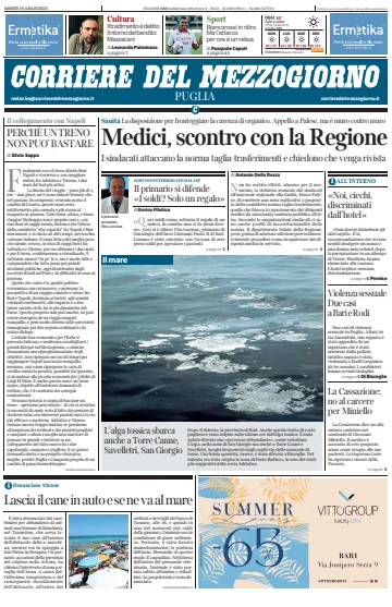 Corriere del Mezzogiorno (Puglia) - 15 Jul 2023