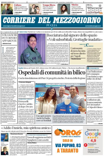 Corriere del Mezzogiorno (Puglia) - 2 Aug 2023