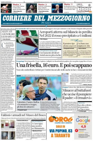 Corriere del Mezzogiorno (Puglia) - 3 Aug 2023