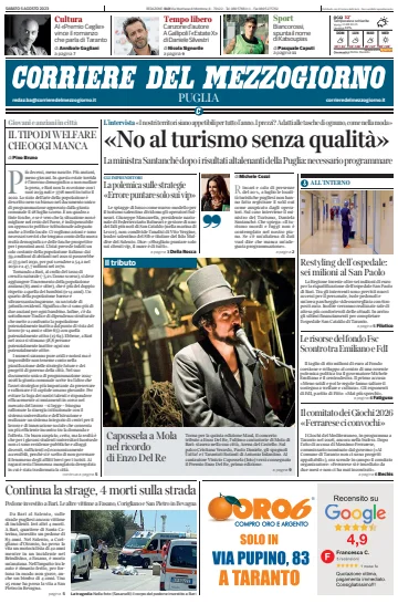 Corriere del Mezzogiorno (Puglia) - 5 Aug 2023