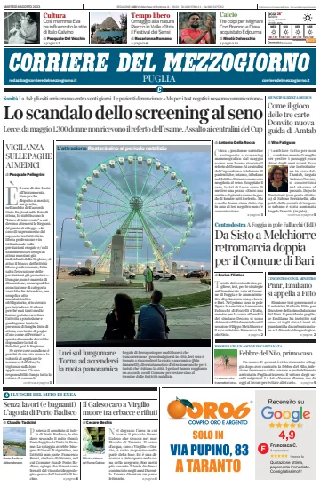 Corriere del Mezzogiorno (Puglia) - 8 Aug 2023