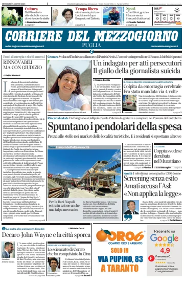 Corriere del Mezzogiorno (Puglia) - 9 Aug 2023