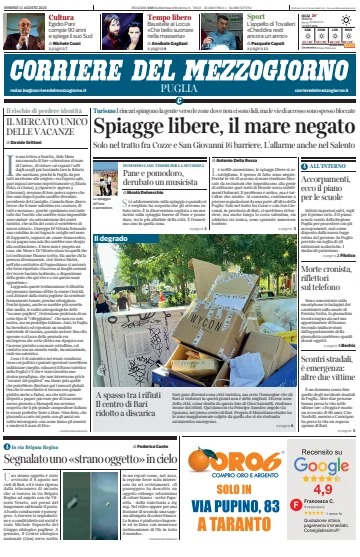 Corriere del Mezzogiorno (Puglia) - 11 Aug 2023