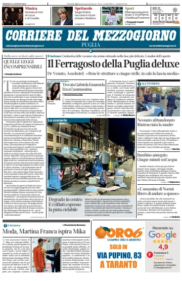 Corriere del Mezzogiorno (Puglia) - 13 Aug 2023
