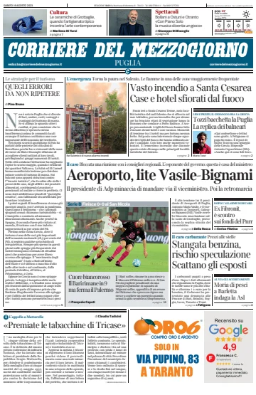 Corriere del Mezzogiorno (Puglia) - 19 Aug 2023