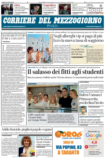 Corriere del Mezzogiorno (Puglia) - 25 Aug 2023