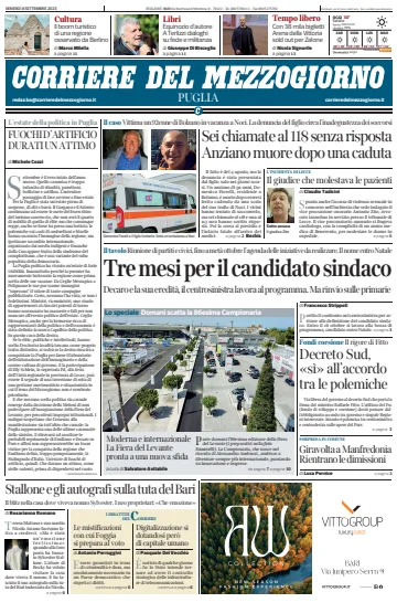 Corriere del Mezzogiorno (Puglia) - 8 Sep 2023