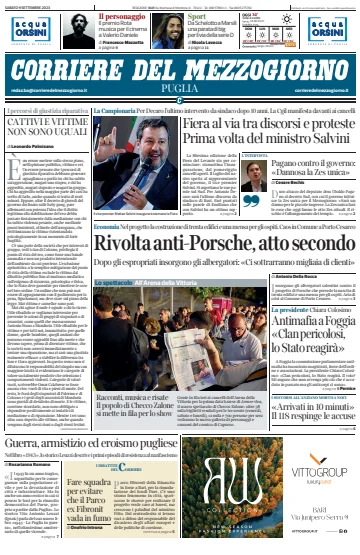 Corriere del Mezzogiorno (Puglia) - 9 Sep 2023
