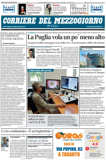 Corriere del Mezzogiorno (Puglia) - 20 Sep 2023