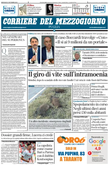 Corriere del Mezzogiorno (Puglia) - 27 Sep 2023