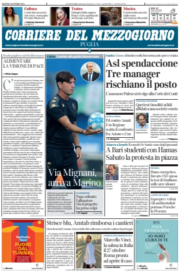 Corriere del Mezzogiorno (Puglia) - 10 Oct 2023