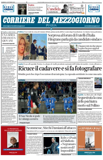 Corriere del Mezzogiorno (Puglia) - 15 Oct 2023