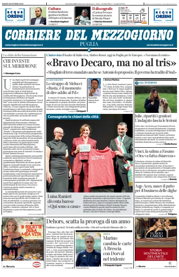 Corriere del Mezzogiorno (Puglia) - 28 Oct 2023
