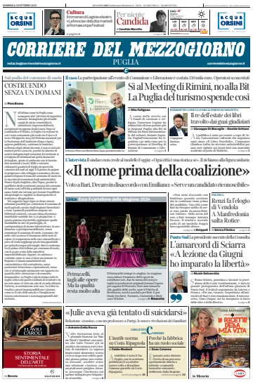 Corriere del Mezzogiorno (Puglia) - 29 Oct 2023