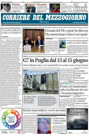 Corriere del Mezzogiorno (Puglia) - 11 Nov 2023