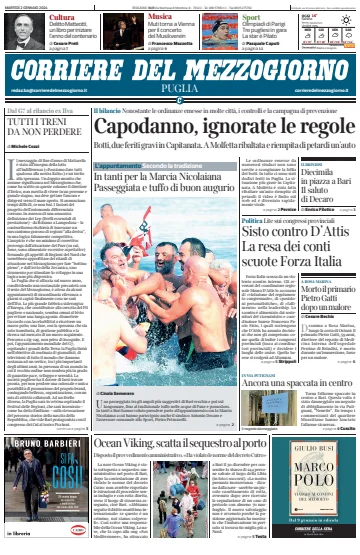 Corriere del Mezzogiorno (Puglia) - 2 Jan 2024