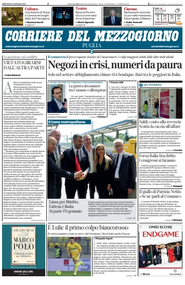 Corriere del Mezzogiorno (Puglia) - 3 Jan 2024