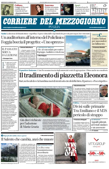 Corriere del Mezzogiorno (Puglia) - 10 Jan 2024
