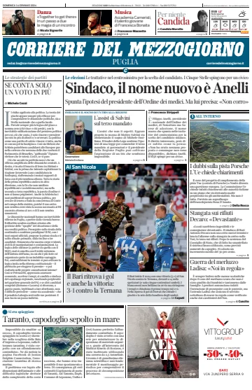 Corriere del Mezzogiorno (Puglia) - 14 Jan 2024
