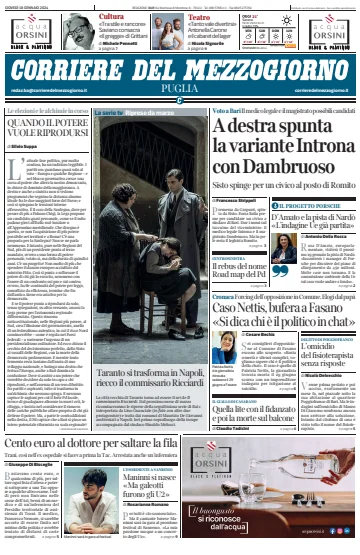 Corriere del Mezzogiorno (Puglia) - 18 Jan 2024