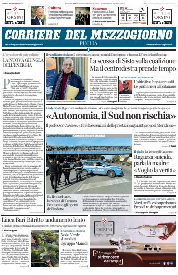 Corriere del Mezzogiorno (Puglia) - 20 Jan 2024