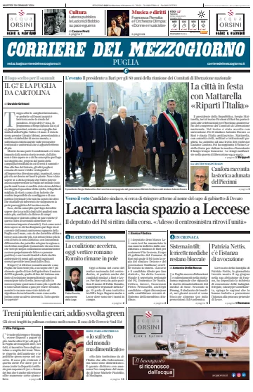 Corriere del Mezzogiorno (Puglia) - 30 Jan 2024