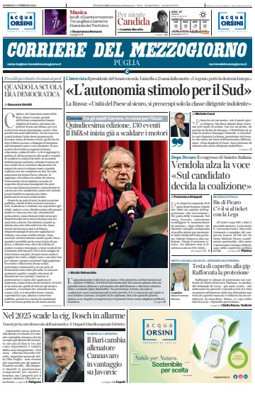 Corriere del Mezzogiorno (Puglia) - 4 Feb 2024