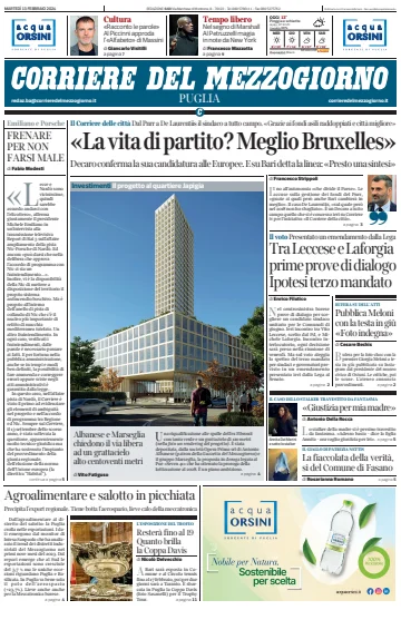 Corriere del Mezzogiorno (Puglia) - 13 Feb 2024