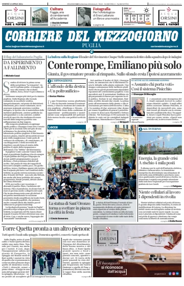Corriere del Mezzogiorno (Puglia) - 12 abril 2024