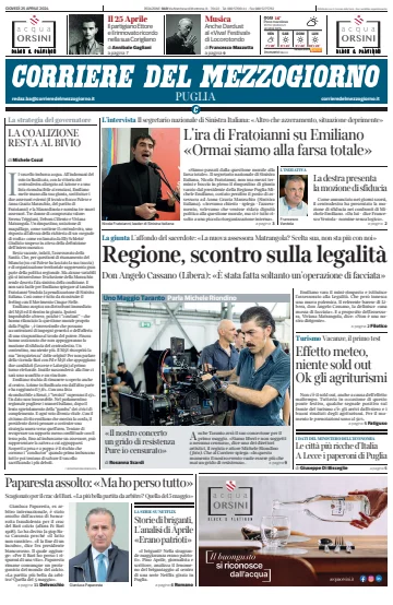 Corriere del Mezzogiorno (Puglia) - 25 abr. 2024