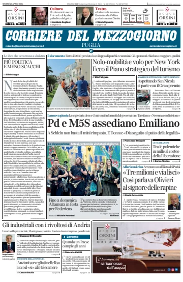 Corriere del Mezzogiorno (Puglia) - 26 4月 2024