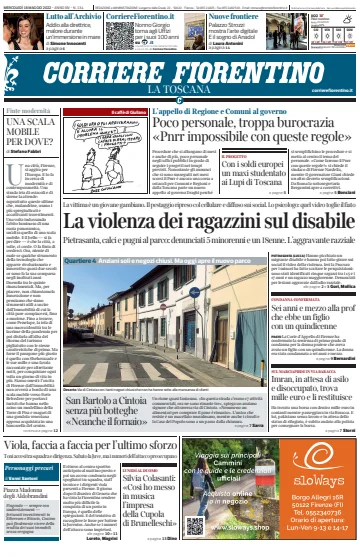 Corriere Fiorentino - 18 May 2022