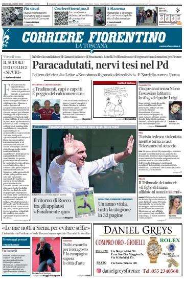 Corriere Fiorentino - 13 8월 2022
