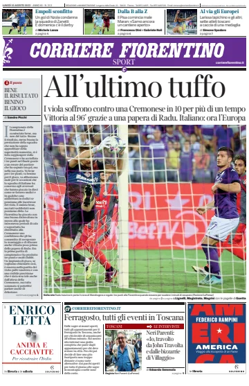 Corriere Fiorentino - 15 8월 2022