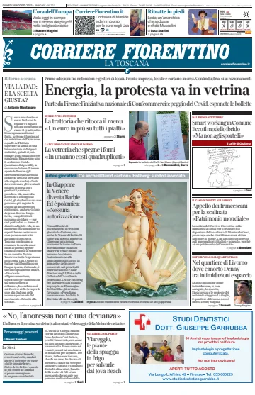 Corriere Fiorentino - 25 8월 2022