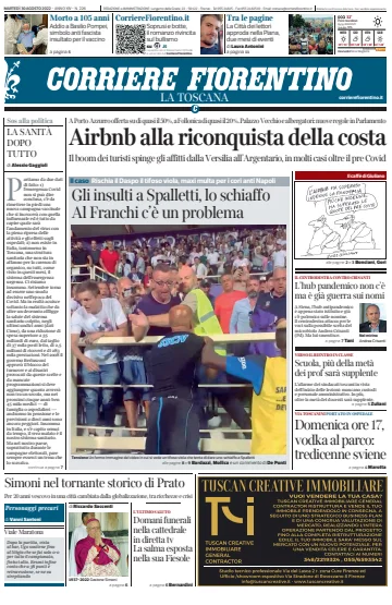 Corriere Fiorentino - 30 8월 2022
