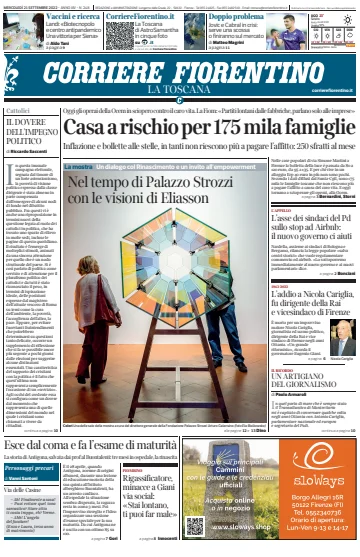 Corriere Fiorentino - 21 9월 2022