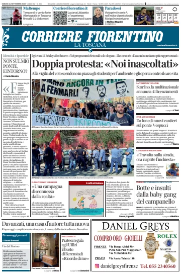 Corriere Fiorentino - 24 9월 2022