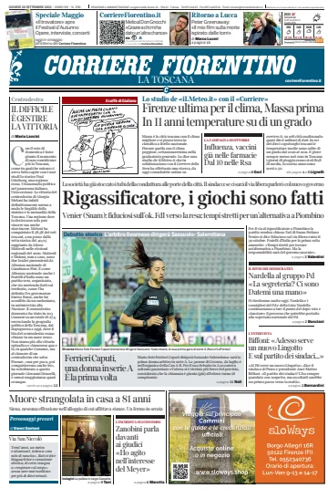 Corriere Fiorentino - 29 9월 2022