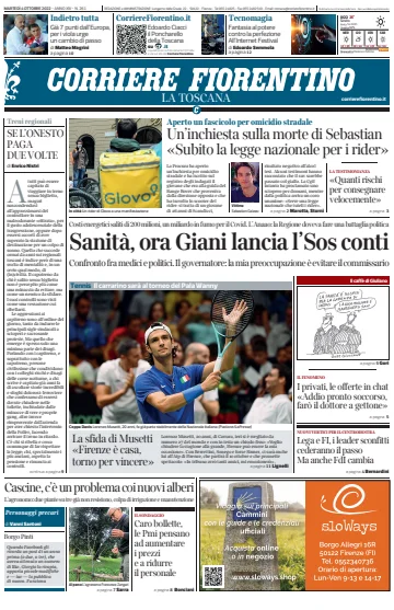 Corriere Fiorentino - 4 Oct 2022