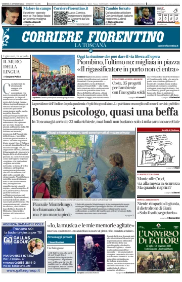 Corriere Fiorentino - 21 10월 2022