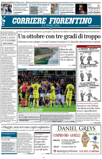 Corriere Fiorentino - 23 10월 2022
